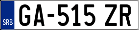 Trailer License Plate